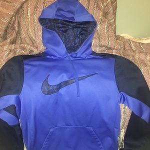 Nike hooded sweatshirt Medium blue